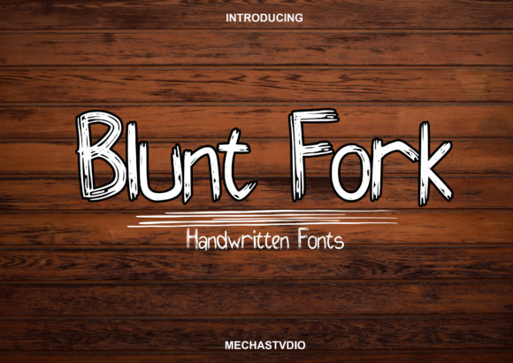 Blunt Fork: Modern Script Font for Elegant Design