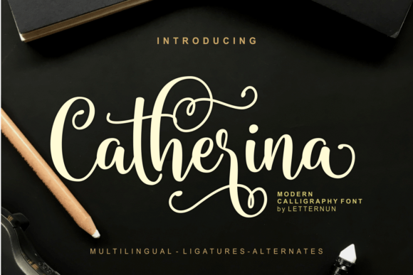 Discover the Elegance of the Catherina Script Font