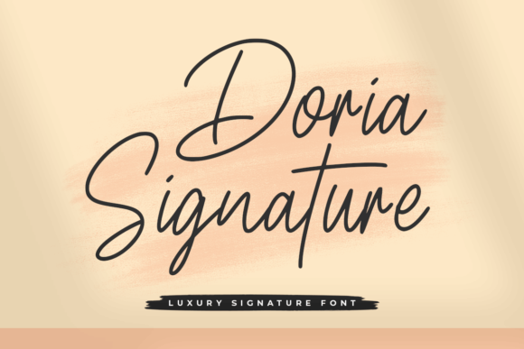 Doria Signature: A Modern Script Font for Distinctive Design