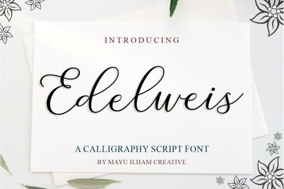 Edelweis: Elevate Your Design with Luxury Calligraphy