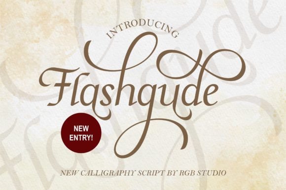Flashgude: Elevating Design with Delicate Script Elegance