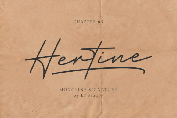 Hertine: A Friendly Script Font for Modern Design