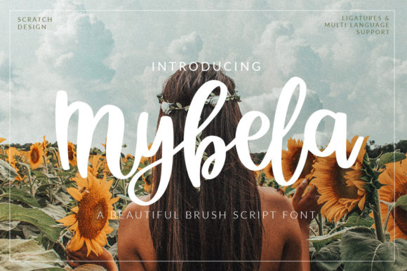 Mybela: A Brush Script Font with a Playful, Casual Vibe