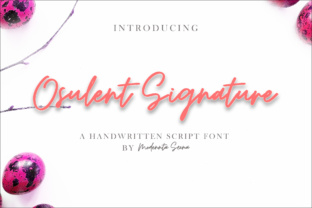 Osulent: Elevating Design with a Modern Signature Script