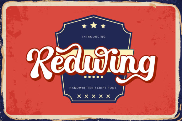Redwing: A Retro Script Font for Modern Design