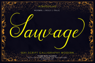 Sauvage: A Script Font for Modern, Romantic Design