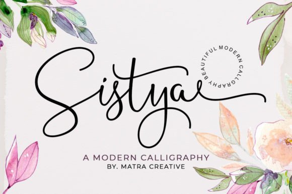 Sistya: Elevating Modern Design with Elegant Script Typography