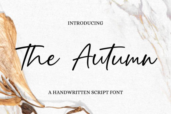 The Autumn Script Font: A Design Asset for Elegance