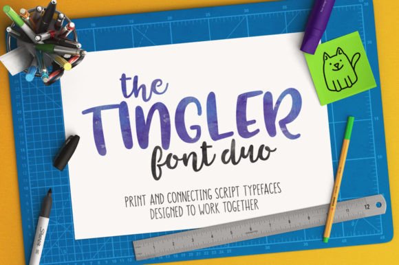 Tingler Duo: A Handwritten Typeface for Modern Design