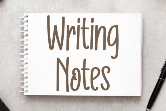 Writing Notes: A Clean Handwritten Font for Modern Design